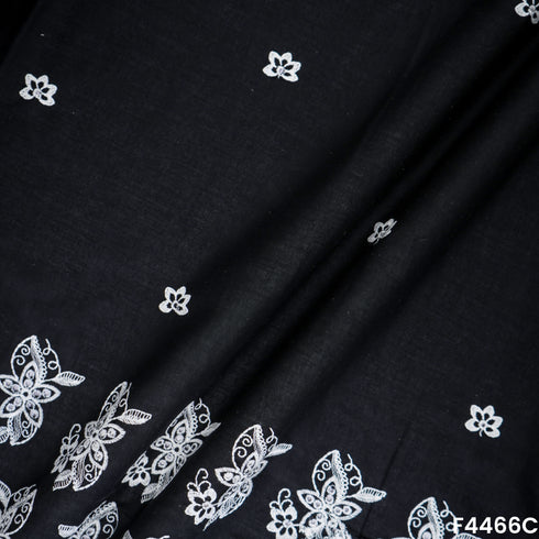 Thread Work Hakoba Cambric Cotton fabric-F4466